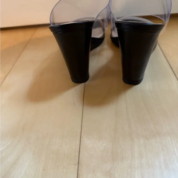 Maryam Nassir Zadeh Black Wedge Sandals - Picture 2 of 3